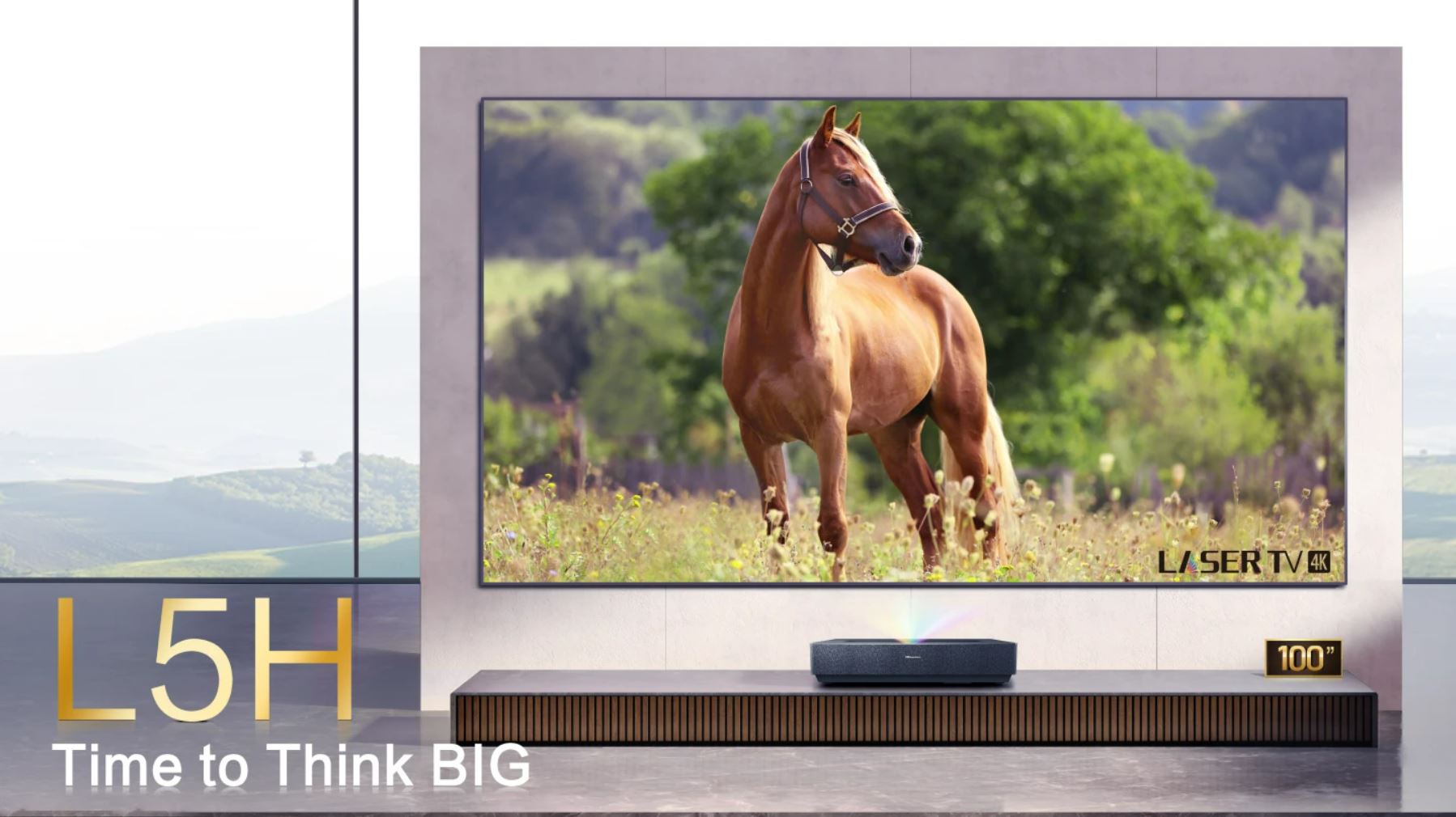 Hisense L5H Ultra Short Throw 4K Laser TV Home Theater Projector